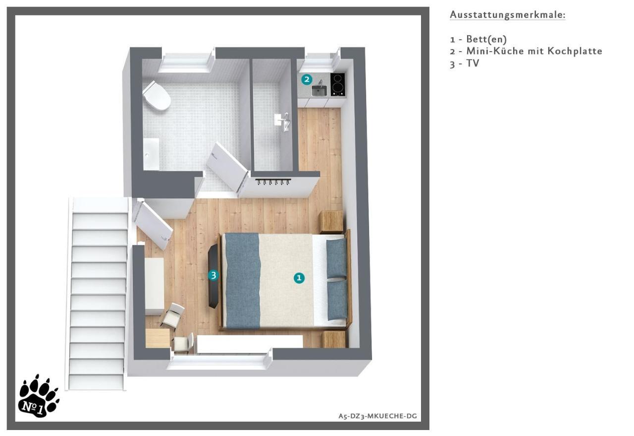Numero1-Pension Und Cafe Rubeland Exterior photo